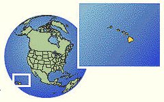 Mapa con el globo con
                                    "Am�rica" con Hawaii