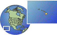 Karte der "USA"
                                mit Hawaii
