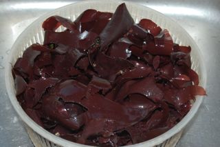 Dulse
                                          ambrosia in een saladezeefje