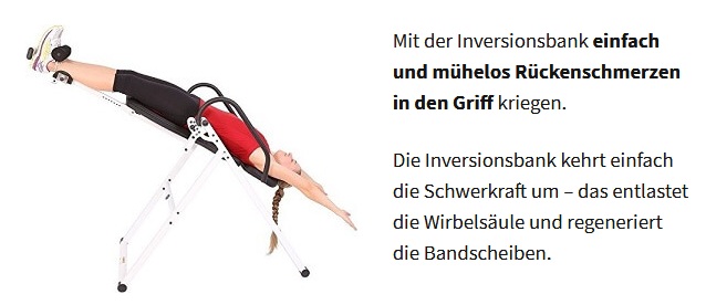 Mesa de inversi�n: pies enganchados el
                  se extiende de la cabeza a los pies para cuidar la
                  espalda