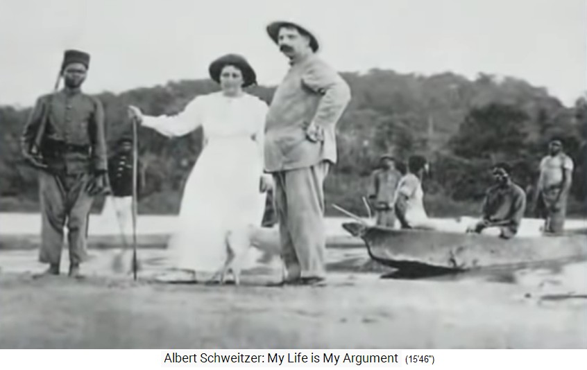 Albert und Helene Schweitzer in Lambarene
                    1913