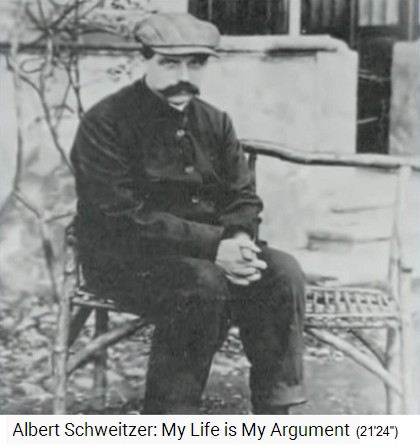 Albert Schweitzer
                    in Garaison in den franz�sischen Pyren�en 1917