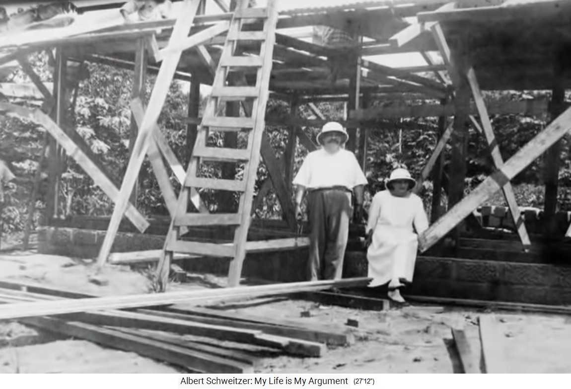 Helene Schweitzer erreicht Lambarene 1941ca.