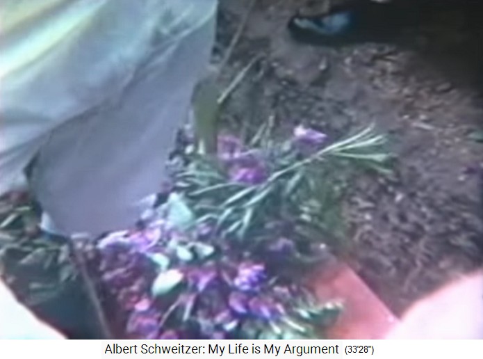 Lambarene: Begr�bnis von Albert
                    Schweitzer 1965