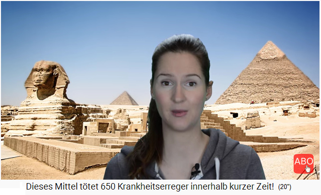 Heilungen durch
                        Silberwasser waren schon im Alten �gypten
                        bekannt