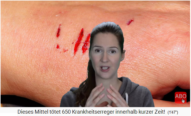 Silberwasser heilt Wunden