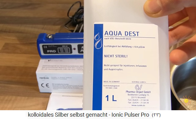 Destilliertes Wasser "Aqua Dest"