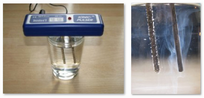 Produktion von Silberwasser mit dem
                Ionisierungsgerät "Ionic Pulser"