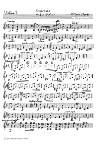 Gypsy album: Monti: Cz�rd�s, violin
                              tutti part (page 1)