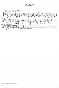 K�chler: Concertino for violin and piano
                        op. 15, second part (Siciliano: Larghetto),
                        violin tutti part (page 3)