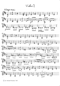 K�chler: Concertino for violin and piano
                        op. 15, third part (Allegro assai), violin tutti
                        part (page 4)