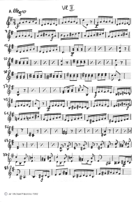 Vivaldi: concerto for violin G major, third
                        part (Allegro), violin tutti part (page 3)