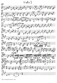 Rieding: Concertino for violin and piano in
                        Hungarian manner, violin tutti part (page 3)