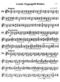 Seite 20: Leichte Doppelgriff-Et�den
                            von Robert Pracht (Moderato, Marschm�ssig,
                            Moderato)