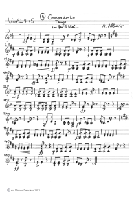 Alberto: Tango "Compadrito"
                          ("My friend"), Violin 4 and 5