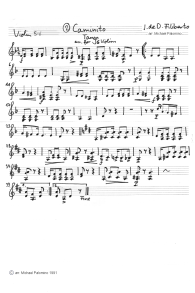 Filiberto: Tango "Caminito"
                            ("Little walk"), Violin 5 and 6