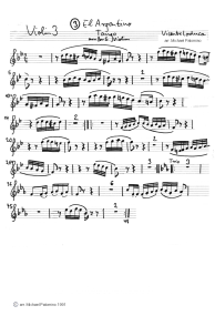 Loduca: Tango "El Argentino"
                          ("Argentine tango"), violins 3