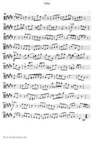 Bach: violin concert E major, third part
(Allegro assai), viola tutti part (page 9) Bach: violin concert E major, third part
(Allegro assai), viola tutti part (page 9)