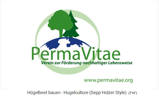 H�gelbeet-Workshop mit
                  Sepp Holzer, das Logo von www.permavitae.org