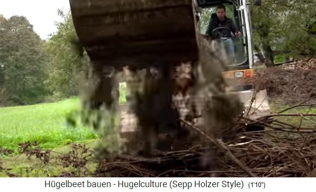 H�gelbeet-Workshop
                    mit Sepp Holzer in � 06, der Humus der Grasnarbe
                    wird auf das Holzmaterial gelegt (zweite Schicht)
                    02