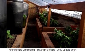 Grubengew�chshaus in Bozeman in Montana
                    (Kanada), hier wachsen auch Pfefferpflanzen im
                    Winter, wenn es draussen unter 0 Grad ist