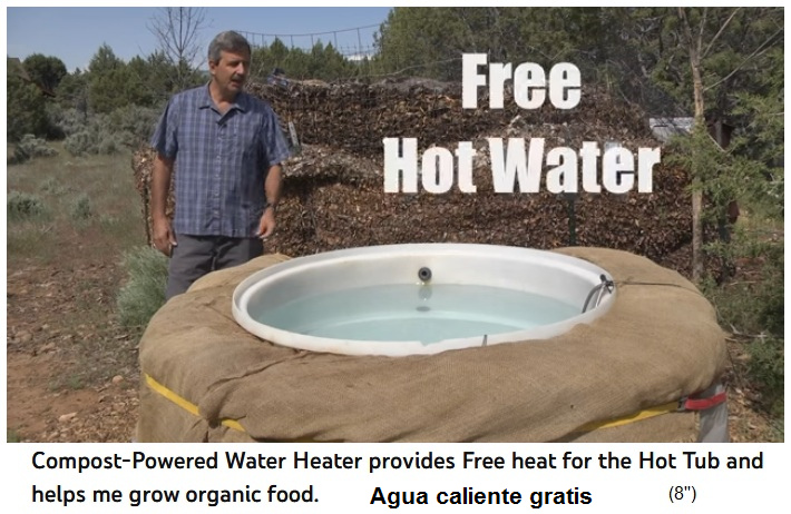 El Sr. Tom Bartels
                      presenta su ba�era con su calefacci�n de compost