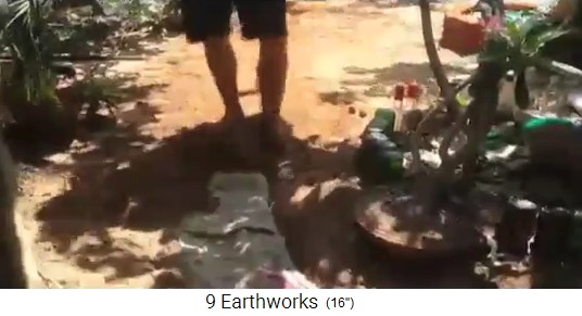 La zanja de infiltraci�n se cubre con tierra