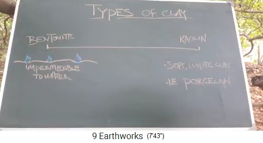 Die beiden
                    Lehmtypen-Extreme: Beiger Bentonit-Lehm f�r
                    Teichb�den, feiner, weisser Kaolin-Lehm f�r
                    Porzellan