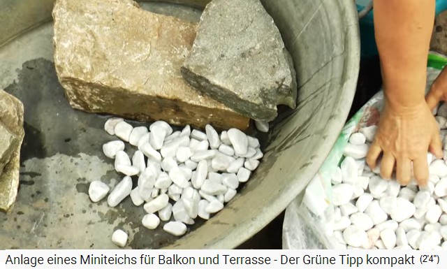 Es kommt
                    gewaschener Kies dazu