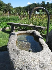 Mountain fountain in the Puster Valley
                    in Tyrol