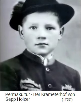 Sepp Holzer als
                    Kind