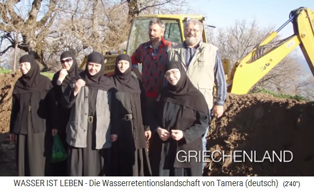 Sepp Holzer betreut Projekte
                    in Griechenland bei einem Kloster