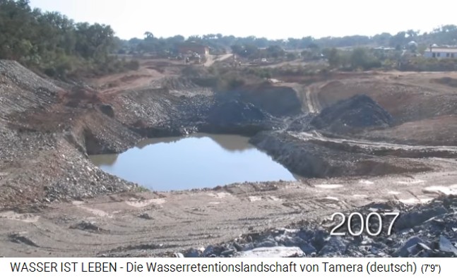 Tamera (Portugal): Der See 1
                    f�llt sich 2007 - erstes Jahr