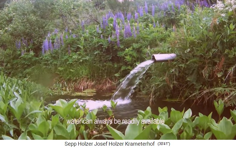 Krameterhof, Seerosenteich, Seitenansicht