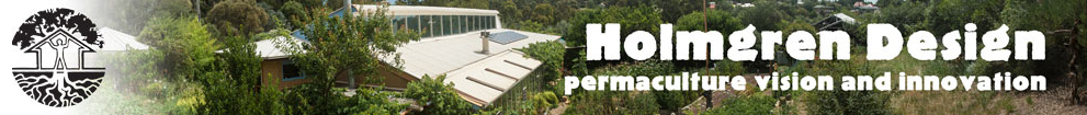 Das
                                Permakultur-Zentrum
                                "Melliodora" mit
                                Holmgren-Design, Logo
