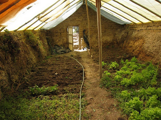 Underground greenhouse in Bolivia