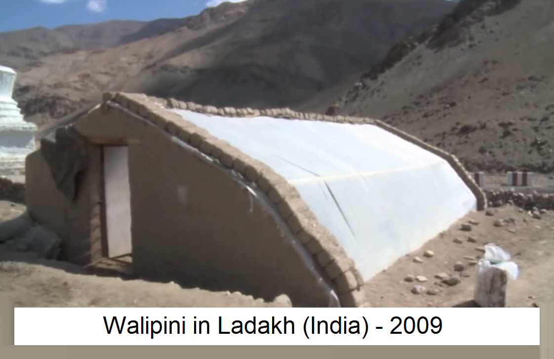 NGO GERES en India: invernadero solar
                              pasivo Walipni en Ladakh en India