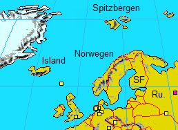 Karte mit Spitzbergen, Island,
Norwegen Karte mit Spitzbergen, Island,
Norwegen