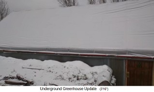 Simple Ground, el invernadero medio
                                enterrado, vista lateral