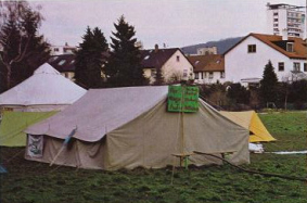 Festzelt bei schlechtem Wetter