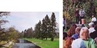 Demonstration 2004 gegen die kriminelle
                    Zollfreistrasse in der Region Basel