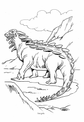 Dinosaurier:
                                Sauropelta mit Zacken