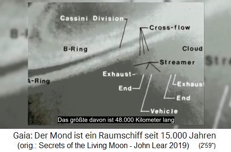 Nave espacial gigante en los
                      anillos de Saturno 01