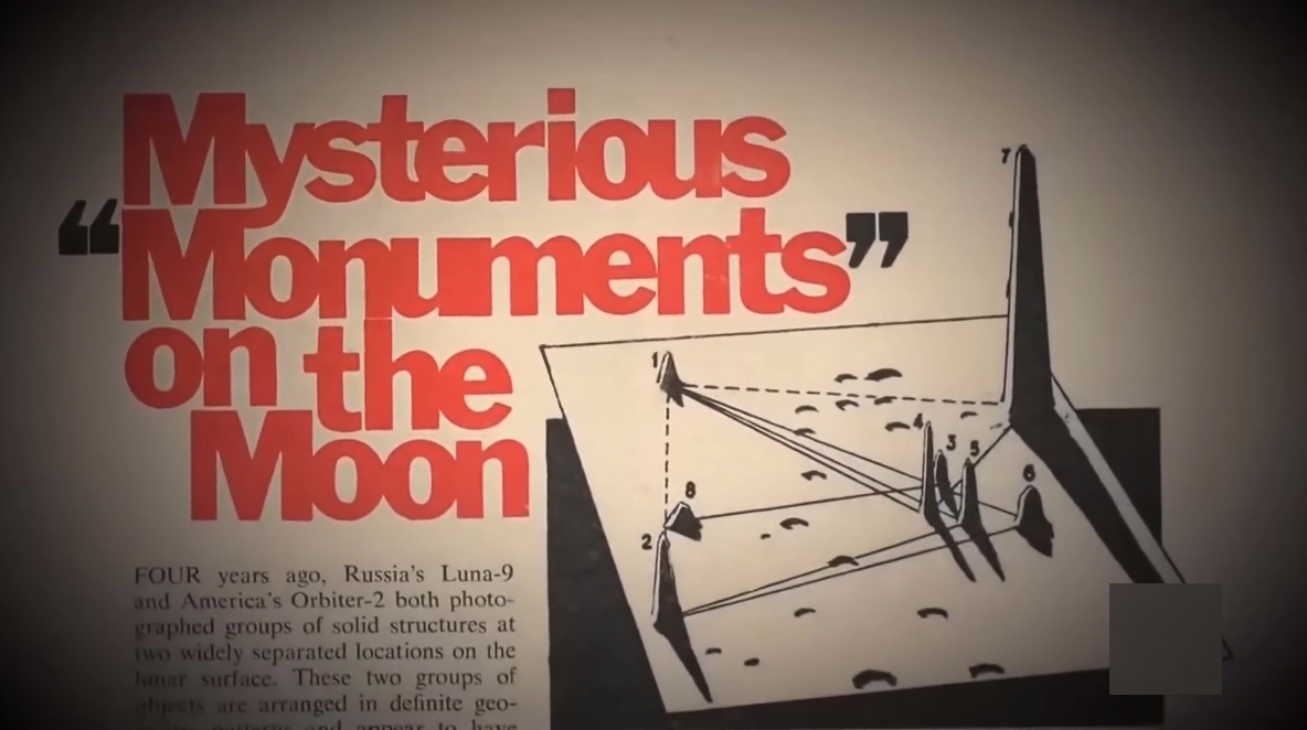 Article: �tranges constructions sur la lune
                      (orig. ENGL.: Mysterious monuments on the moon)