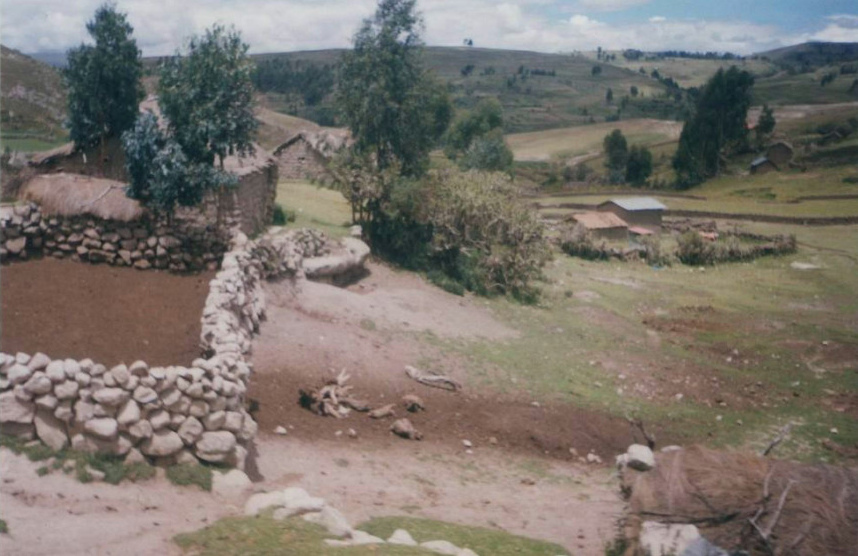 Millpo (Ayacucho region,
                Peru), indigenous farm with dry stone wall