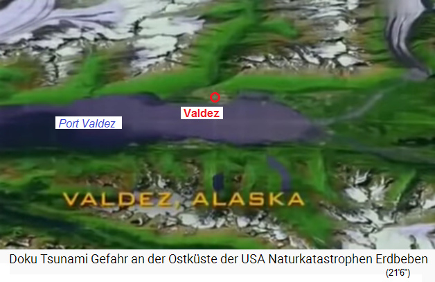 Karte
                    der Region Valdez in Alaska