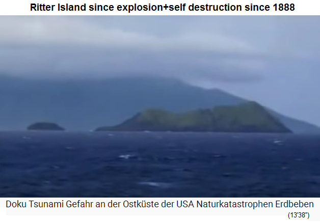 14) Ritter
                      Island near New Guinea in 2016 approx., only a
                      hull has left