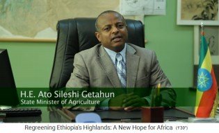 el Ministro de Agricultura Sileshi
                        Getahun