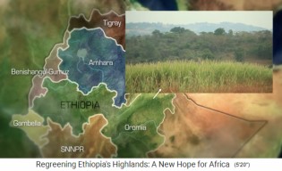 Mapa de Etiop�a con la provincia de Oromia