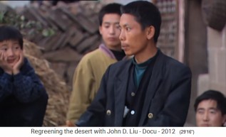 La meseta de Loess en China, un
                    funcionario del gobierno instruye a los comerciantes
                    de animales
